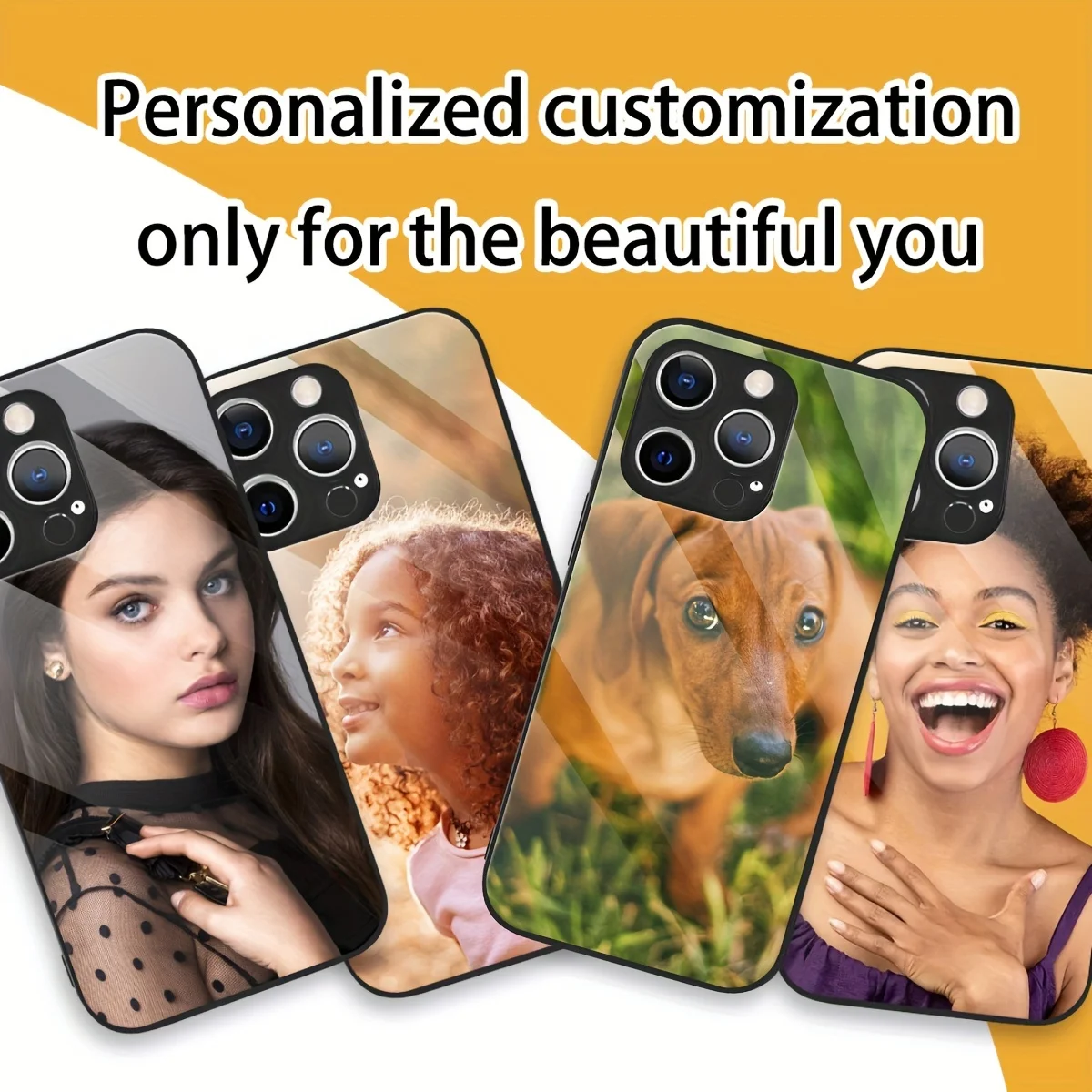 Custom Photo Mirror Glass Case For iPhone 17 16 15 14 13 12 Pro Max Mini 17Air 6 7 8 Plus XR SE X XS Cover Unique Bumper view 4