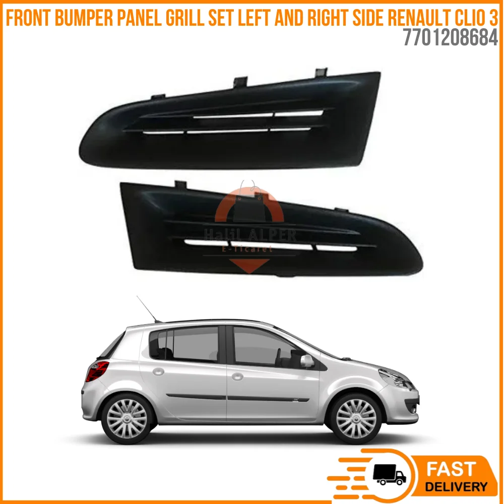 

For Front bumper panel grill set left and right side RENAULT CLIO MK3 2005-2012 Oem 7701208684 fast shipping excellent quality