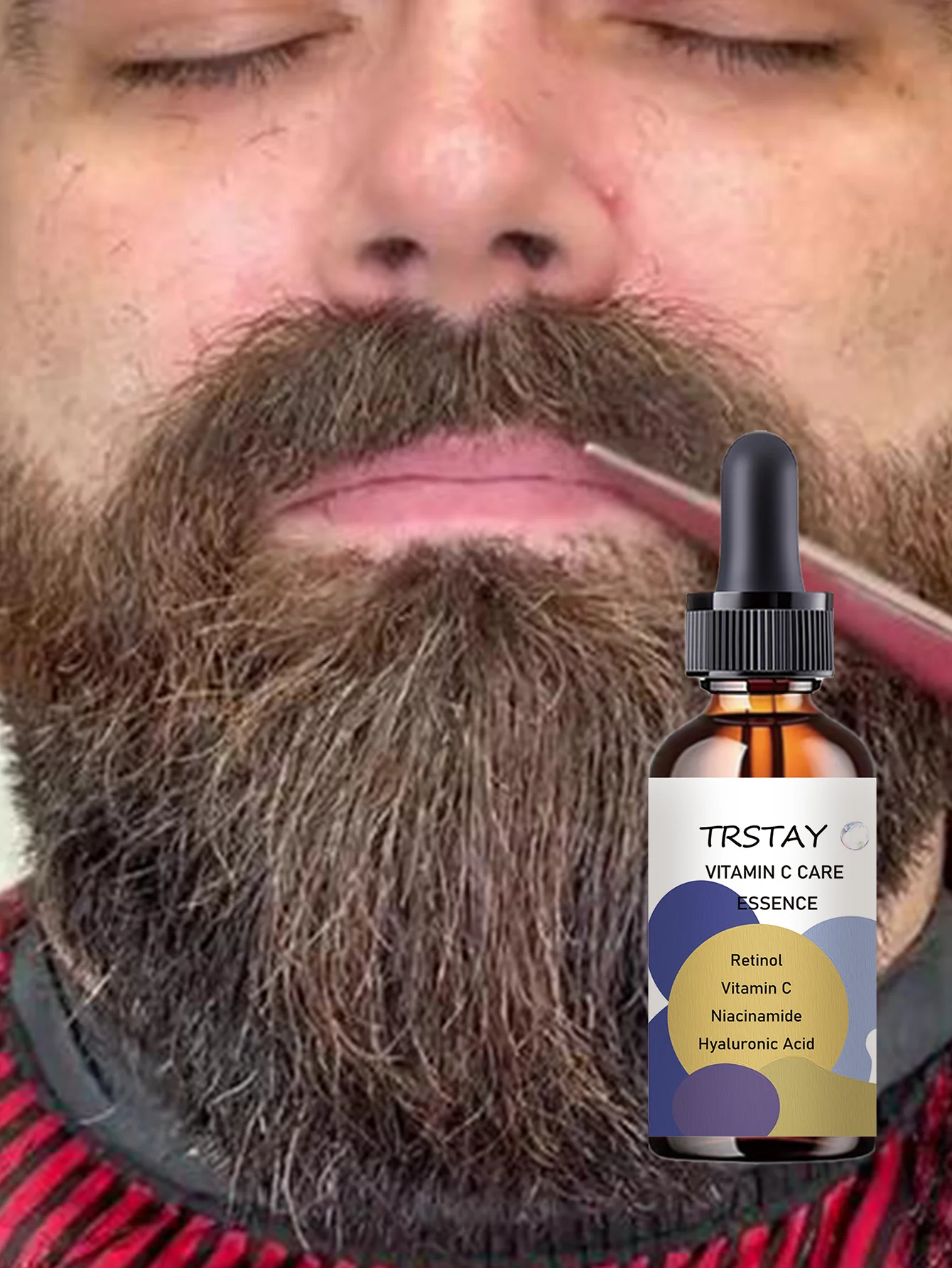 Thick beard smooth essential oil nourishing repairing enhance mature charm gentlemanly texture for men beard care mustache oil g - Image 3