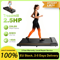 ATSANT LB21 2.5Hp Treadmill Slim Walking Pad Quiet Foldable with Non-Slip Belt for Home Office Daily Walking Low-Impact Exercise