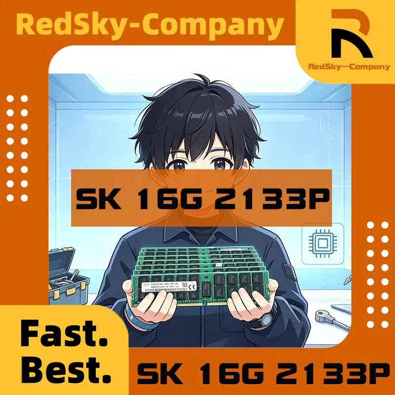 Used SK Hynix DDR4 16GB 2133P 2RX4 PC4 2133MHz ECC X99 RAM Server memory