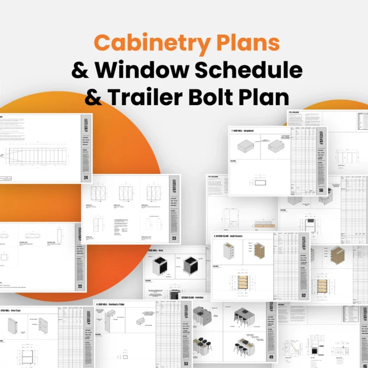 خطط البيت الصغير (الخطط المطبوعة) | 8.5 م × 2.4 م مخططات ذاتية الصنع على العجلات | 2-غرفة نوم مع دور علوي | دليل البناء الكامل #6