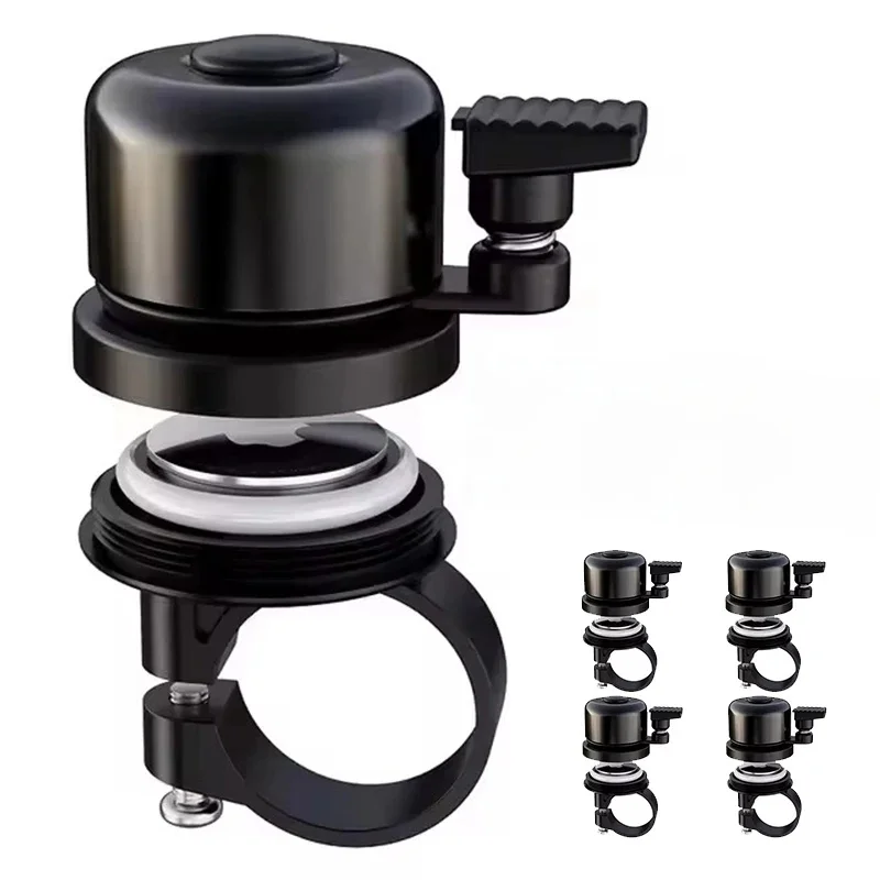 AliExpress 1-4PCS Bicycle Bell for Apple AirTag Aluminium Alloy MTB Cycling Horn Anti-Theft GPS Tracker Bike Handlebar Bell for Road Bike