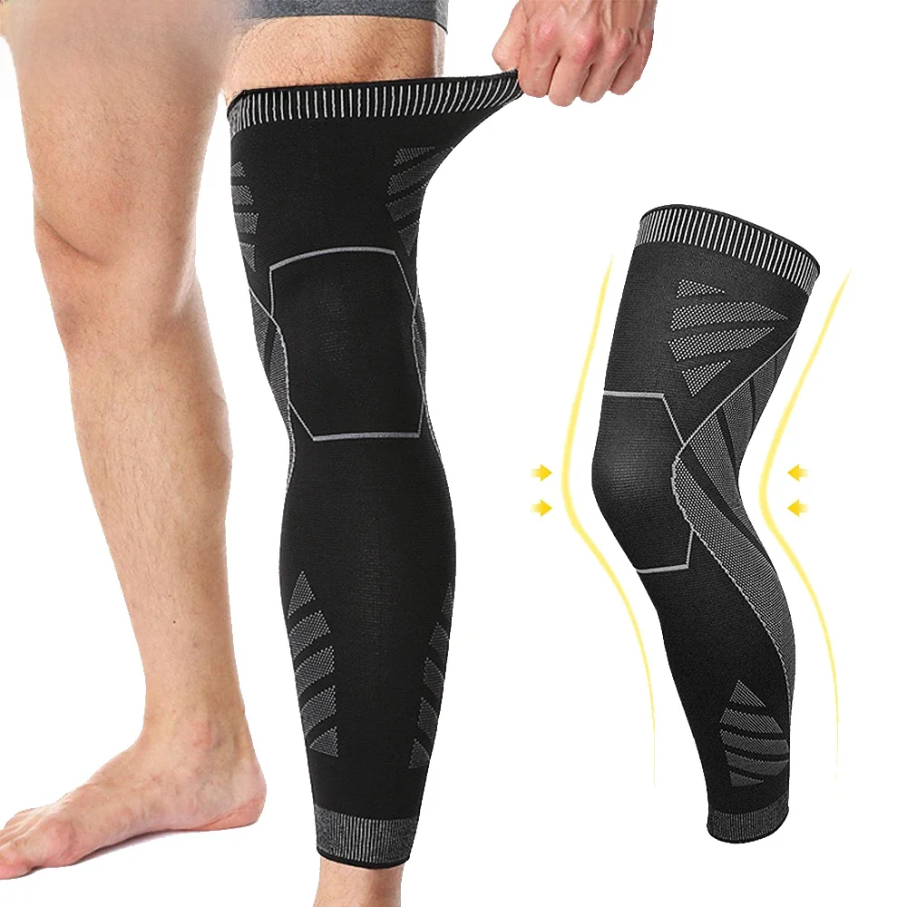 AliExpress BraceTop 1 PC Full Leg Sleeves Long Compression Leg Sleeve Knee Sleeves Protect Leg, for Man Women Basketball, Arthritis Cycling