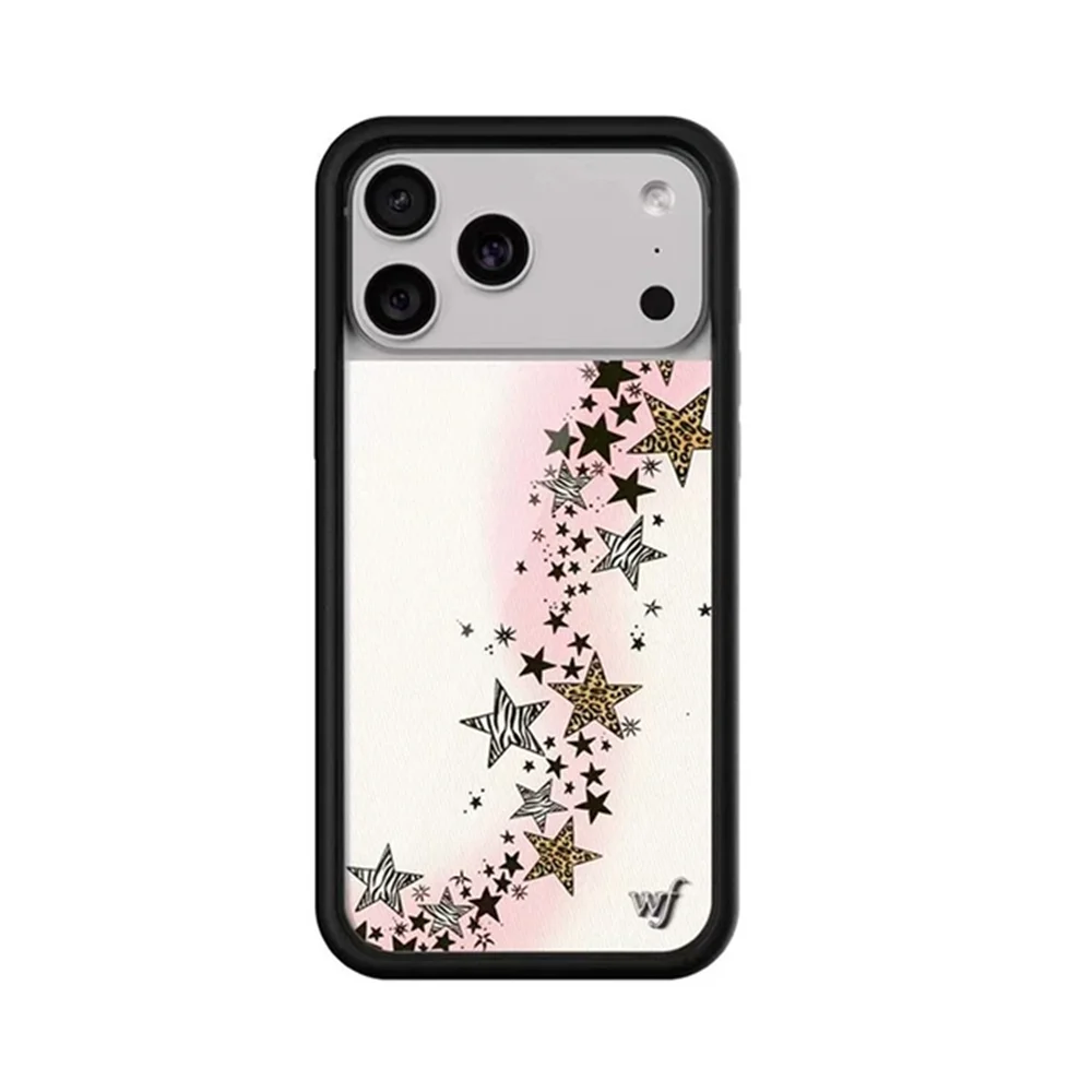 2025 جديد Wildflower ثلاثية الأبعاد WF الكرز قوس قزح ستار جراب هاتف آيفون 17 برو ماكس 16 زائد الهواء 12 13 14 15 16 غطاء العلم الكرتون cas