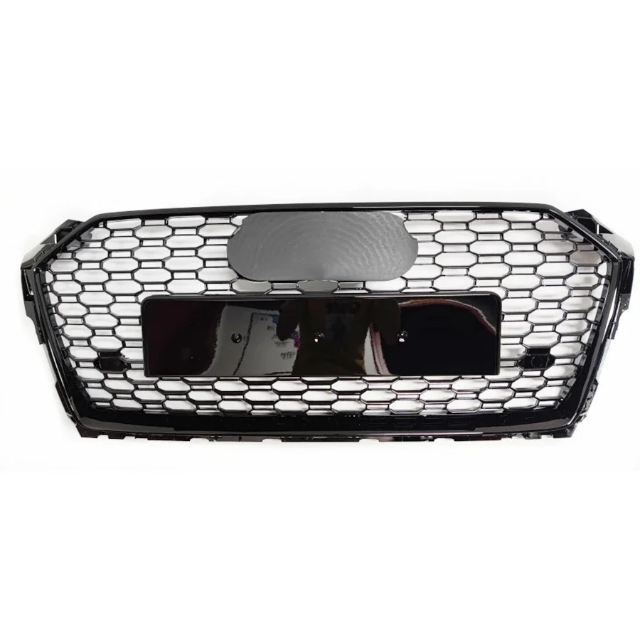 Honingraat Grill Motorkap Grille Auto Voorbumper Grill Center Grille Voor RS5 Grill Voor A5/S5 B9 2017-2020 - afbeelding 2