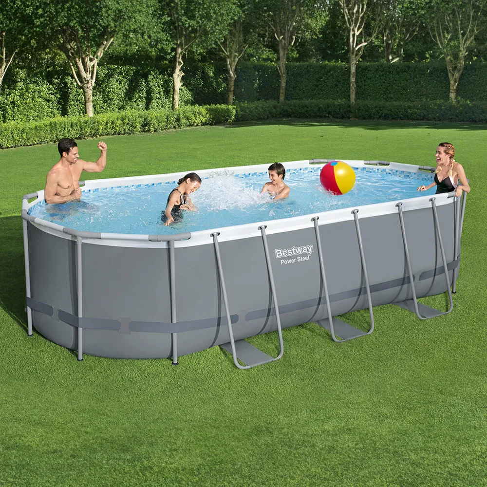 Best Way Power Steel extra large prefabricated frame 549x274x122cm Family Large scale event water pool pool Outdoor yard garden 56710