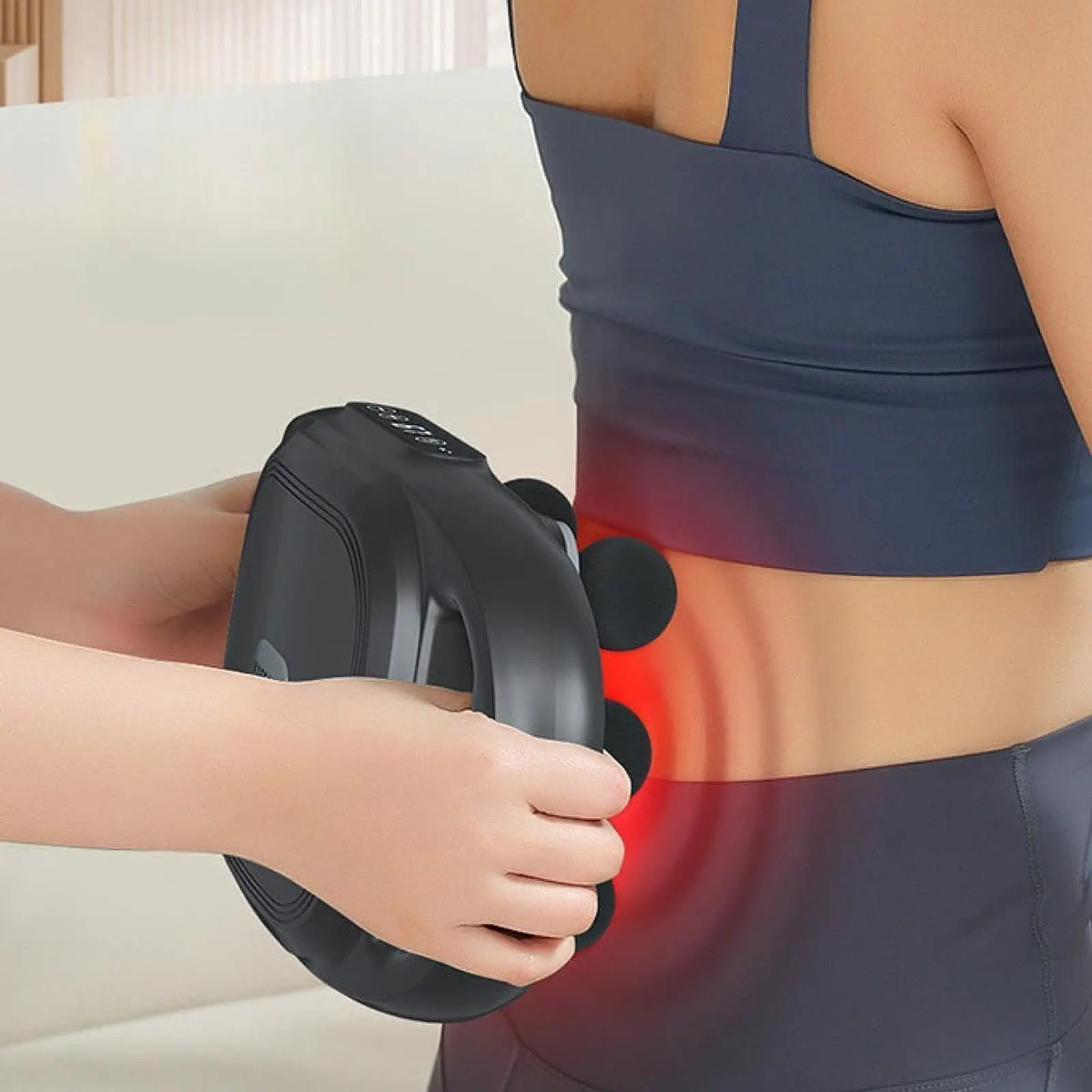 جهاز مساج كهربائي 9 تروس محمول باليد آلة تدليك قرع احترافية للنساء مدلك عضلات الذراع والرقبة والظهر والكتف