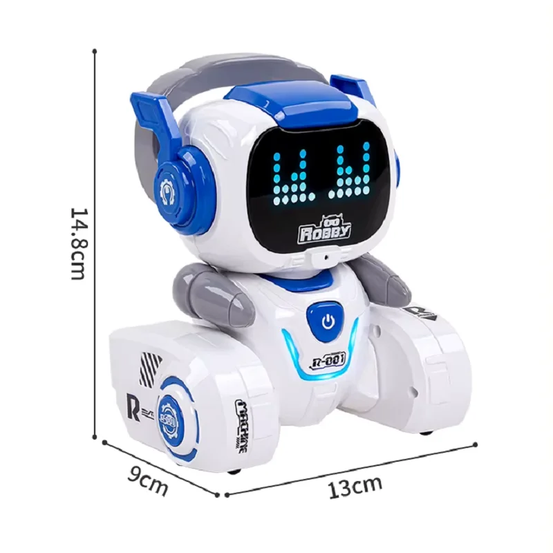 หุ่นยนต์เด็ก 2.4G แบบตั้งโปรแกรมได้ หุ่นยนต์บังคับวิทยุอัจฉริยะ พร้อมเซ็นเซอร์สัมผัส ไฟ LED เพลง เต้นรำ ของเล่นเสริมพัฒนาการ STEM สำหรับเด็กชายและเด็กหญิง