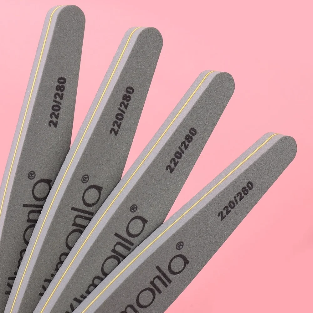 10-teiliges Schwamm-Nagelpuffer-Set, Körnung 220/280, doppelseitig, zum Formen, Glätten und Schleifblock