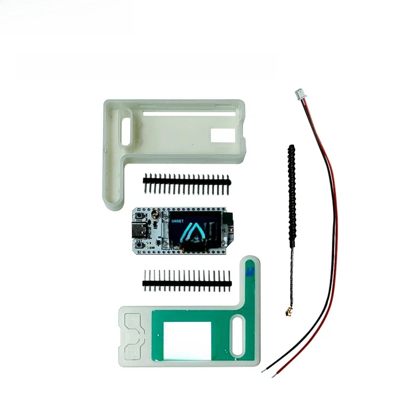 Heltec WiFi LoRa 32 V3 z obudową, wyposażony w układ SX1262 i ESP32-S3FN8, wyświetlacz OLED, obsługuje sieć Mesh Meshtastic i funkcję liczenia pakietów danych. Model Heltec V3. — zdjęcie produktu 7
