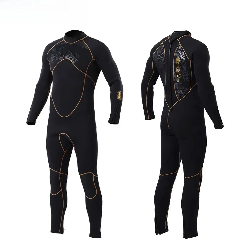 5mm Heren Wetsuit Dikker Duikkleding met lange mouwen Subvissen Neopreen Surf Snorkelen Zwemkleding Zeilpak Stranduitrusting - afbeelding 2