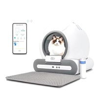 Automatic Cat Litter Box Self Cleaning with App Control & Cat Litter Mat Smart Cat Toilet for Multiple Large Cats