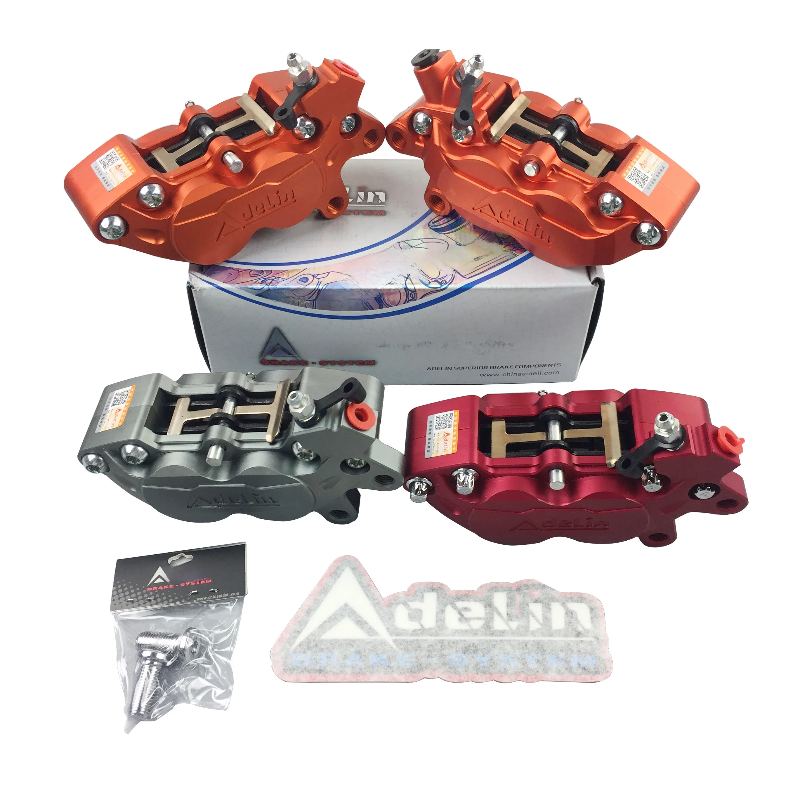 Adelin ADL7 przednie zacisk hamulcowy s hamulec tarczowy motocykla zacisk hamulcowy 4 tłokowe 40mm dla CF Moto mt Honda Racing BWS CNC Cbr 1000 — zdjęcie 2