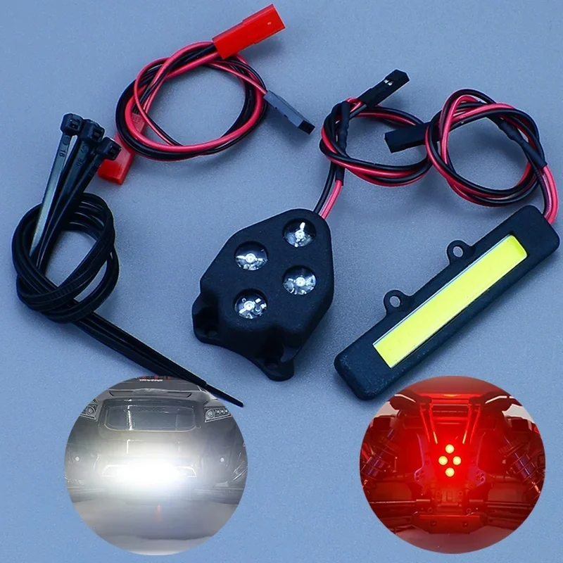 Pour 1/8 Traxxas Sledge 4WD Monster RC camion voiture lumière LED projecteur phare feu arrière ensemble