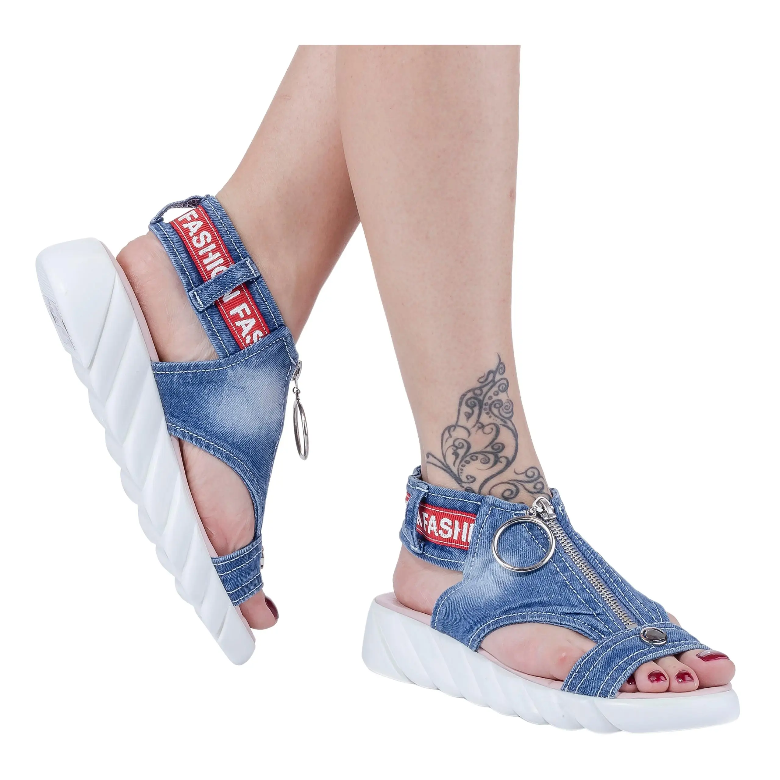 Denim Fabric Sandals Sports Shoes