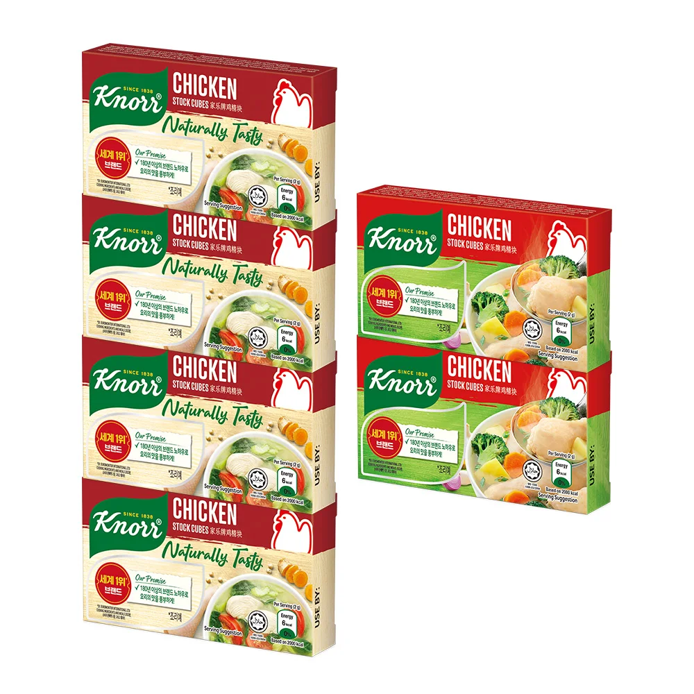 Knoor stock cube chicken A mend flavor 60g x 4 pieces + Knoor stock cube chicken 60g x 2 pieces