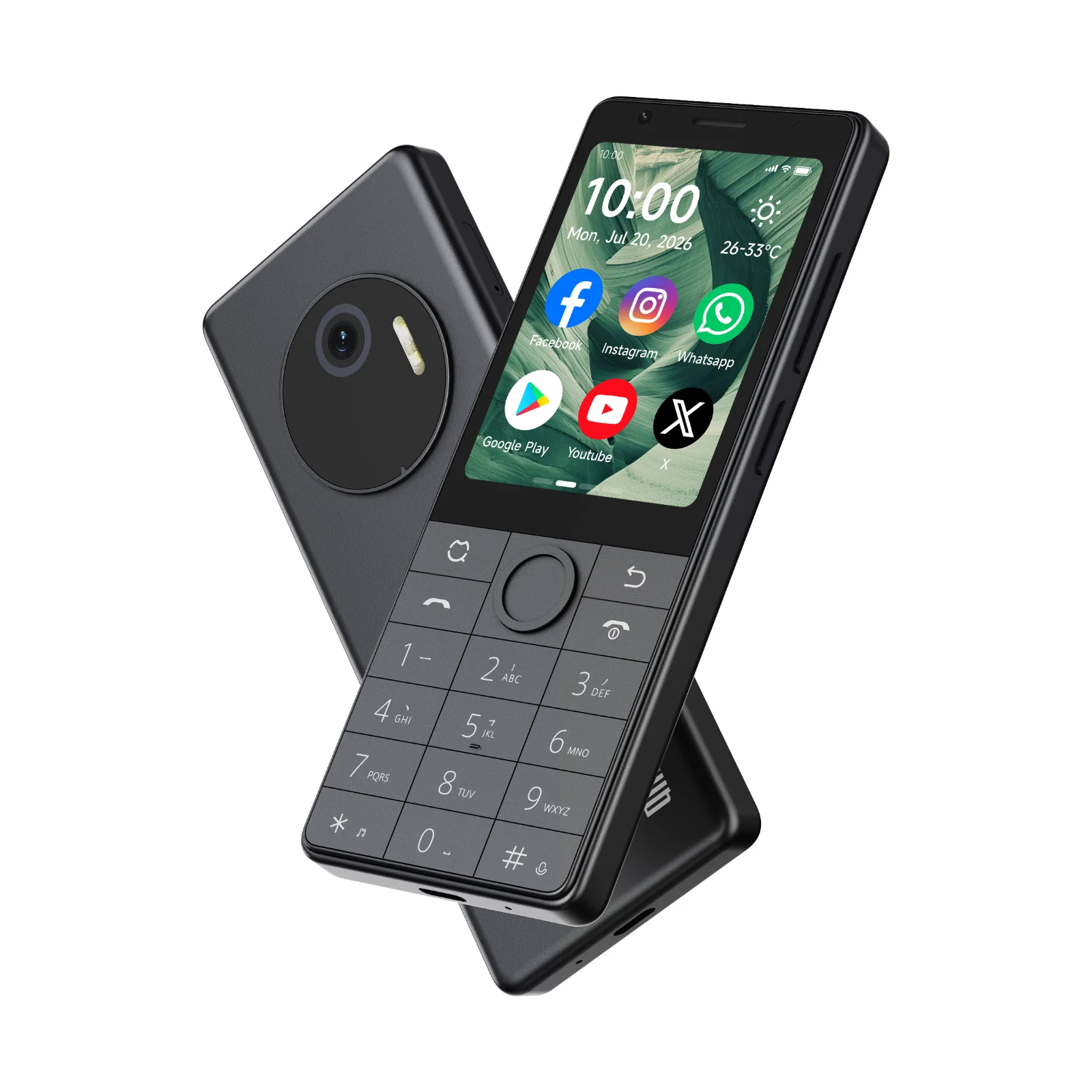 The United States cannot Qin J36 2.8-inch 4G supports Google WiFi Bluetooth, multi-language, buttons and touch screen smartphone