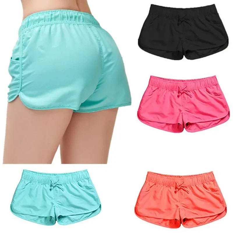 Short de course marathon pour femme, taille de gym, entraînement, fitness, yoga, sport, été