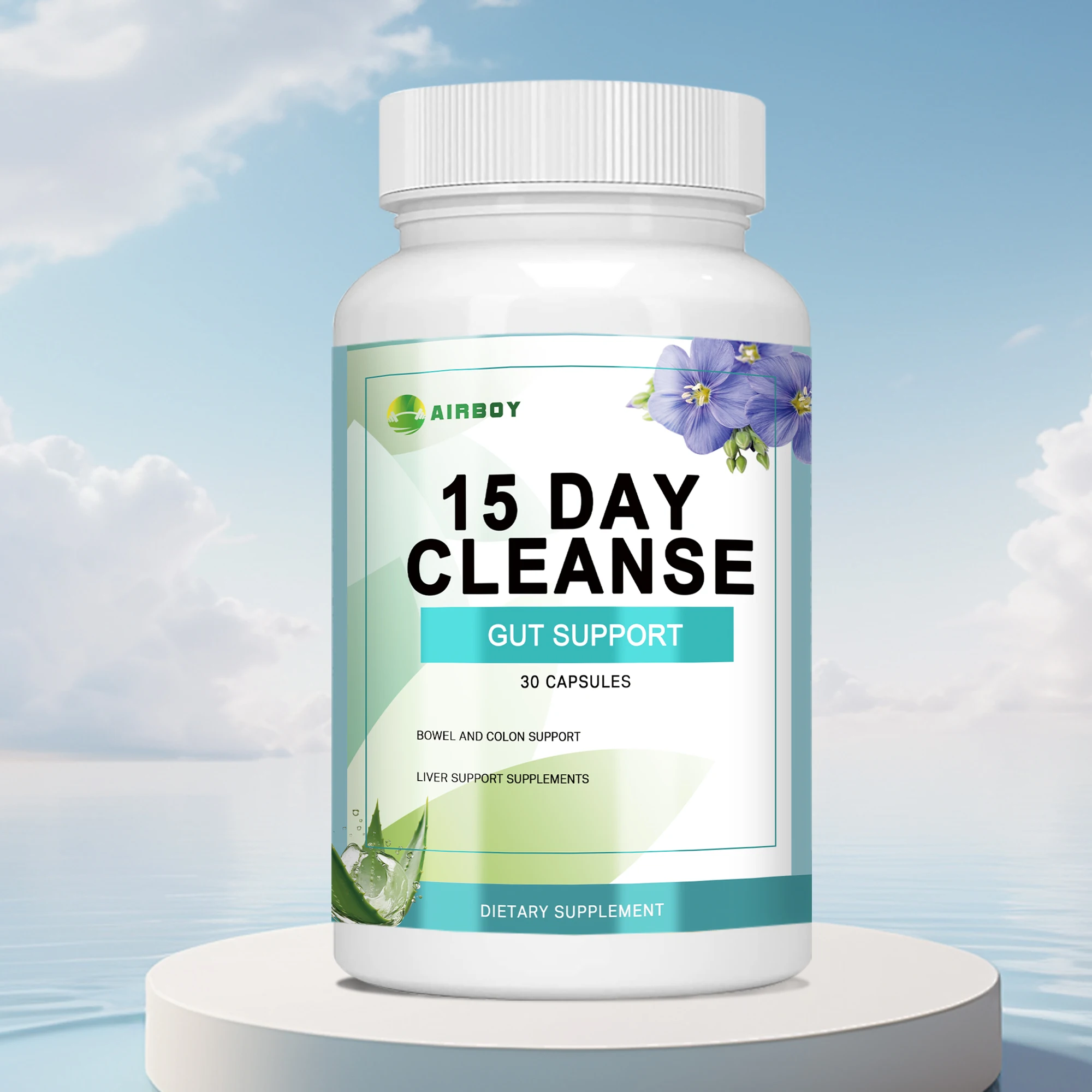 15 Day Cleanse and Detox Supplement - Metabolism and Promotes Weight Management, Gut Health, Improves Digestion - 30 Capsules