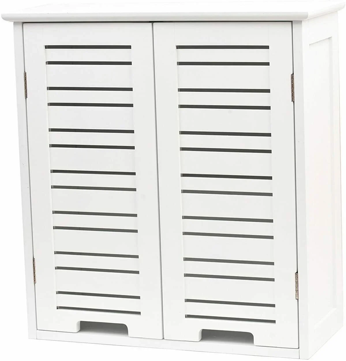 Mueble de Baño parágrafo Pared Miami Armario 2 Puertas y 2 Estanterías de madera de cuarto baño