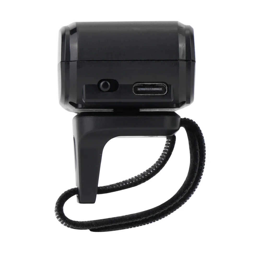 3300LB YHDAA Mini Ring Barcode Scanner 1D Laser Bluetooth Wireless Finger Barcode Reader with Memory