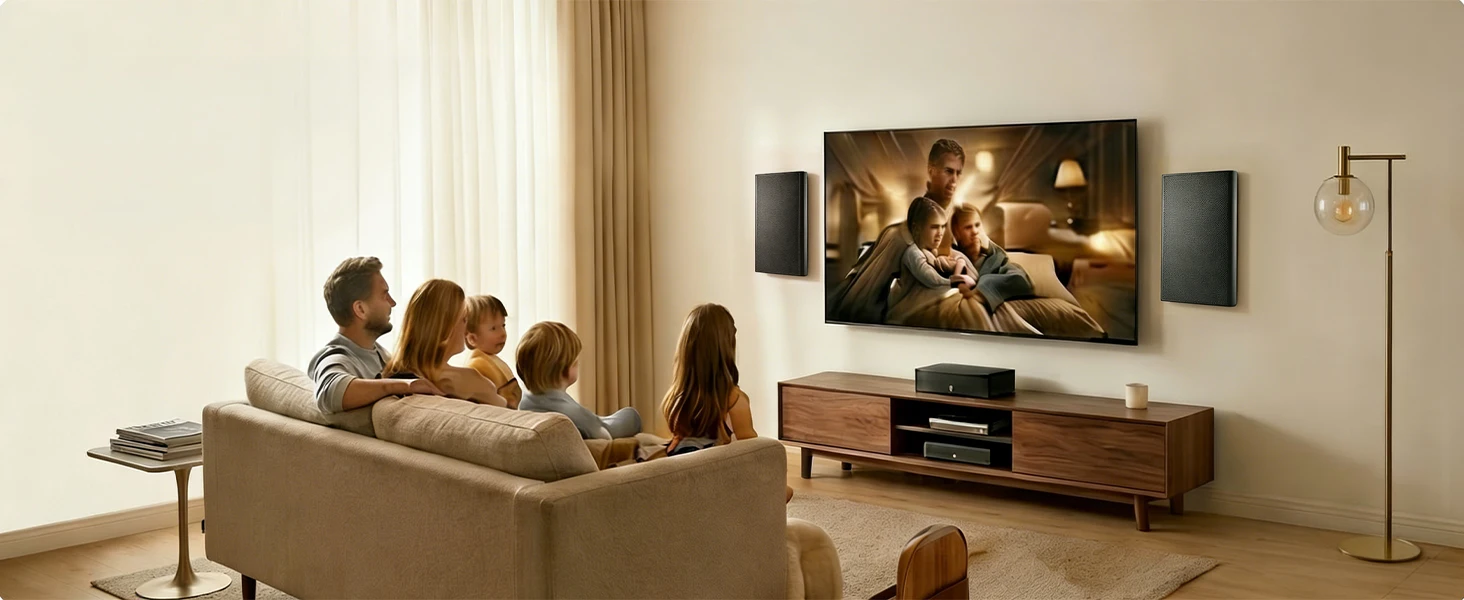 Herdio 5,25 Zoll 240W Ultra-Schlanke Wandmontierbare Heimkino-Lautsprecher Klarer Klang Langlebig für Immersive Heimunterhaltung 2 Stück – Detail 7