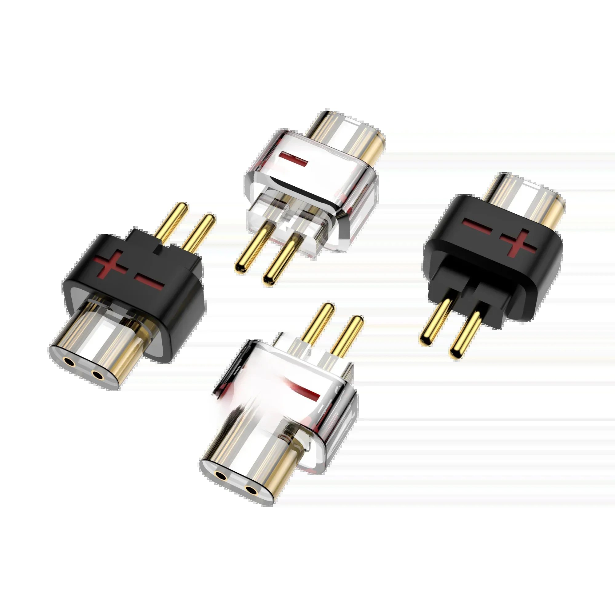 2 stücke HiFi-QDC-Buchse 0,78 2-poliger männlicher Kopfhörer adapter an Ohrhörer für