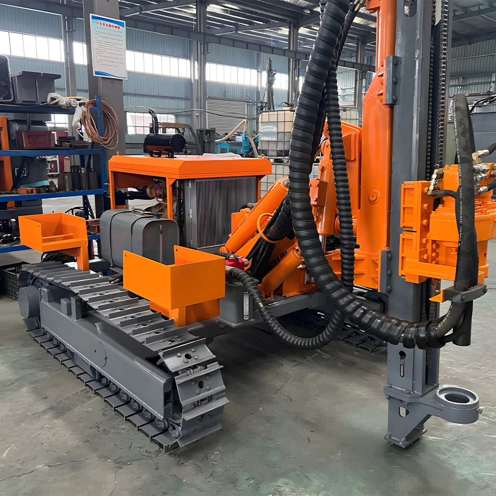 Max. Bohrtiefe 20 m OilfieldModular Bore Pile Machine Rotary Drilling Rig DTH