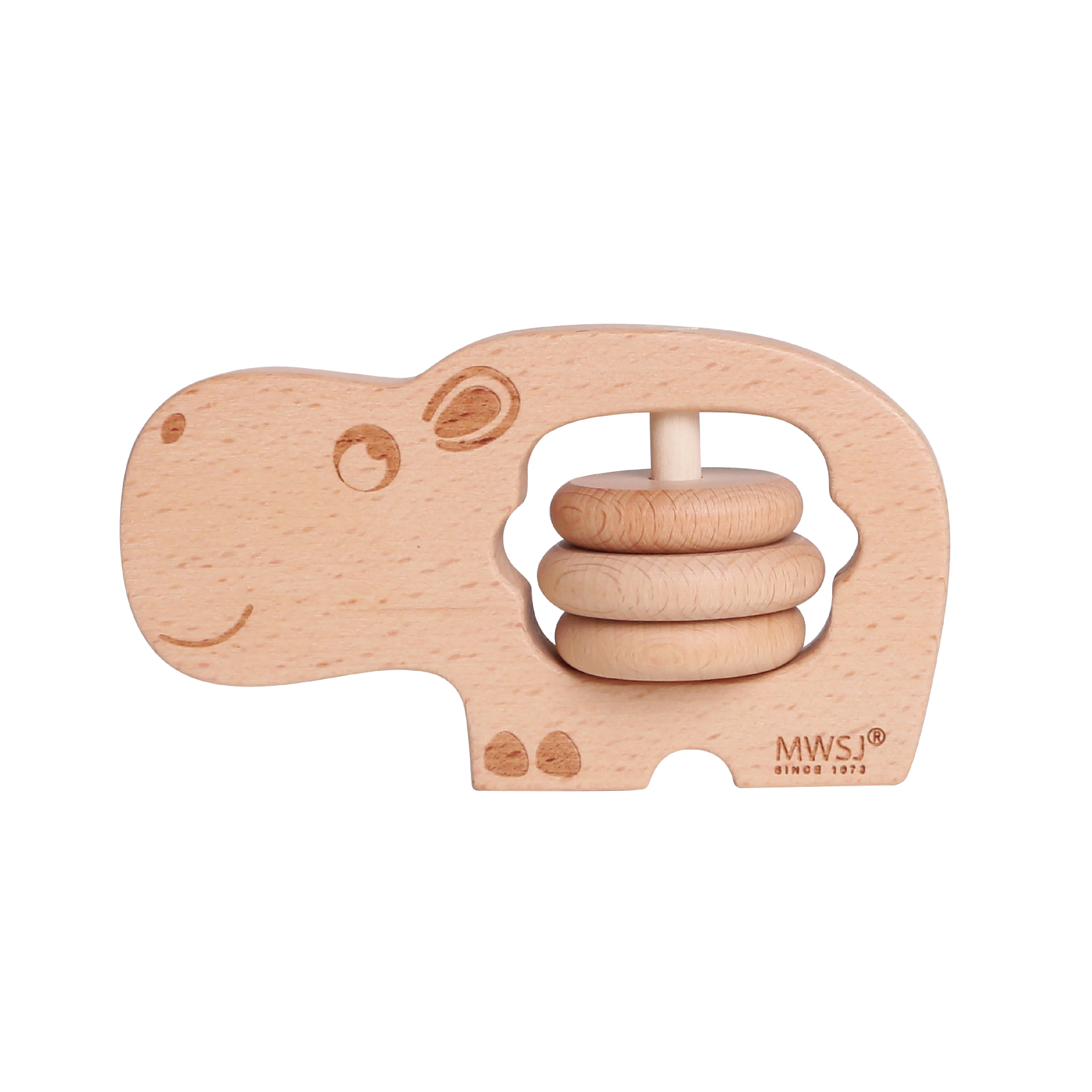 Hippo rattle toys for babies