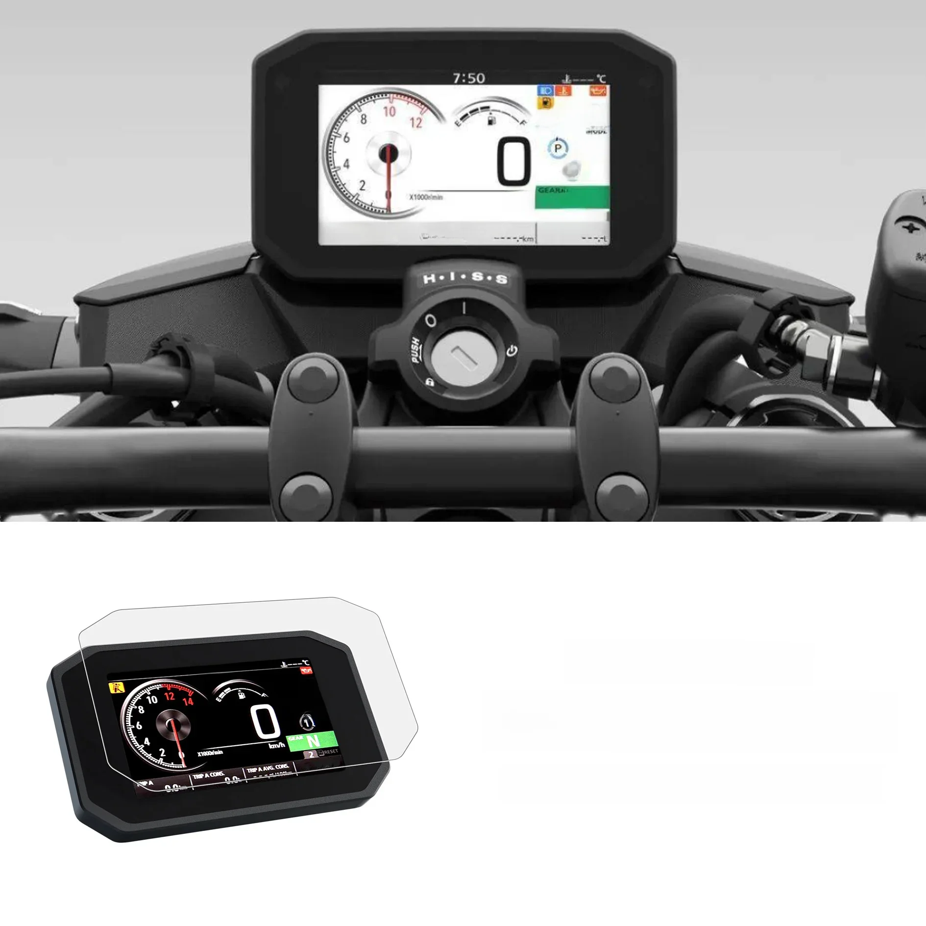 Protecteur d'écran de moto pour HONDACB 750 2023 CB750 Hornet, accessoires, Film de Protection contre les rayures, Protection d'écran de tableau de bord