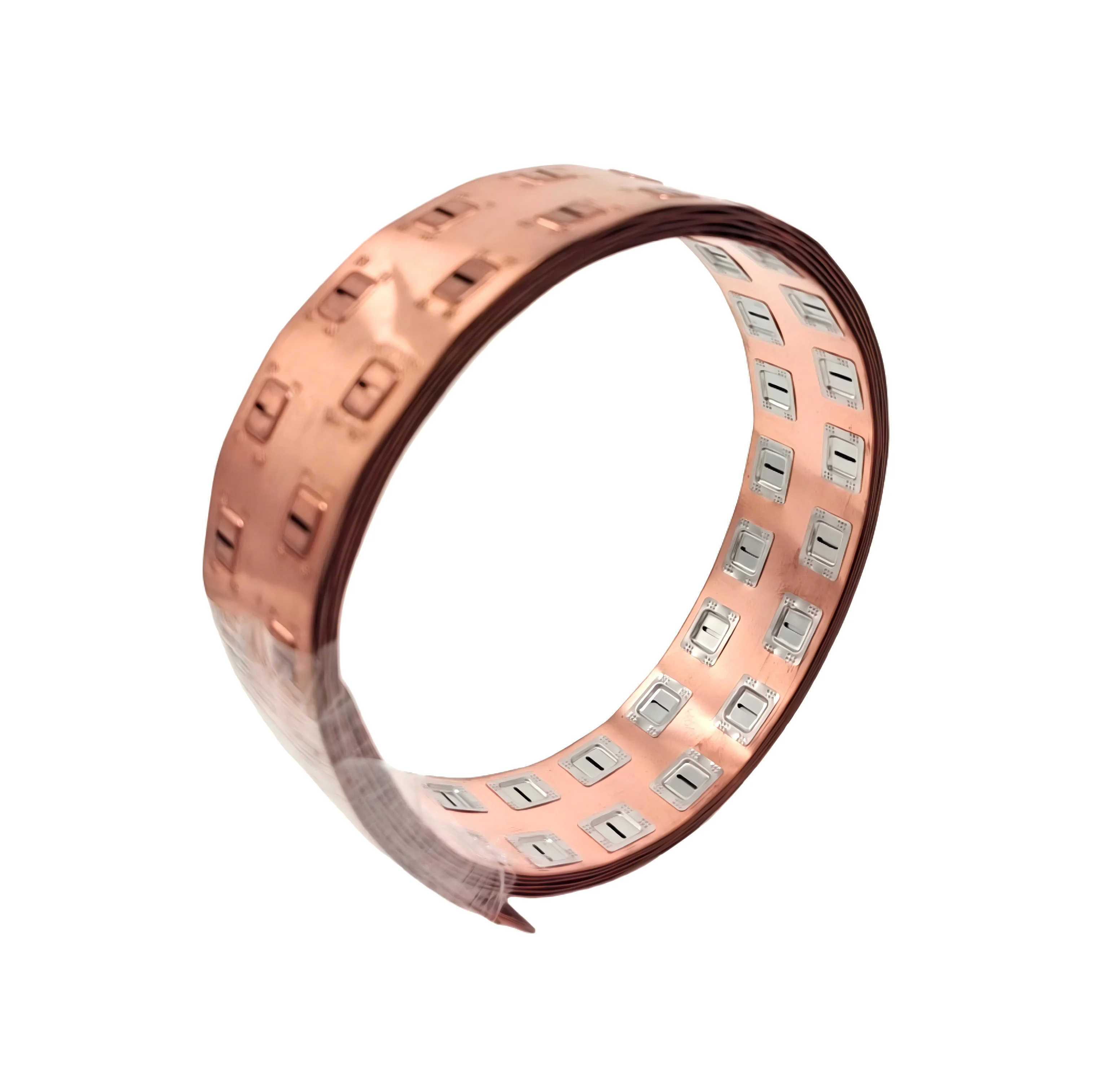 Best price 3PCS 0.3mm Thick Cu Battery Busbar Copper-Nickel Composition Sheet 18650 2P Honeycomb No Spacer 18.4mm Copper Busbars