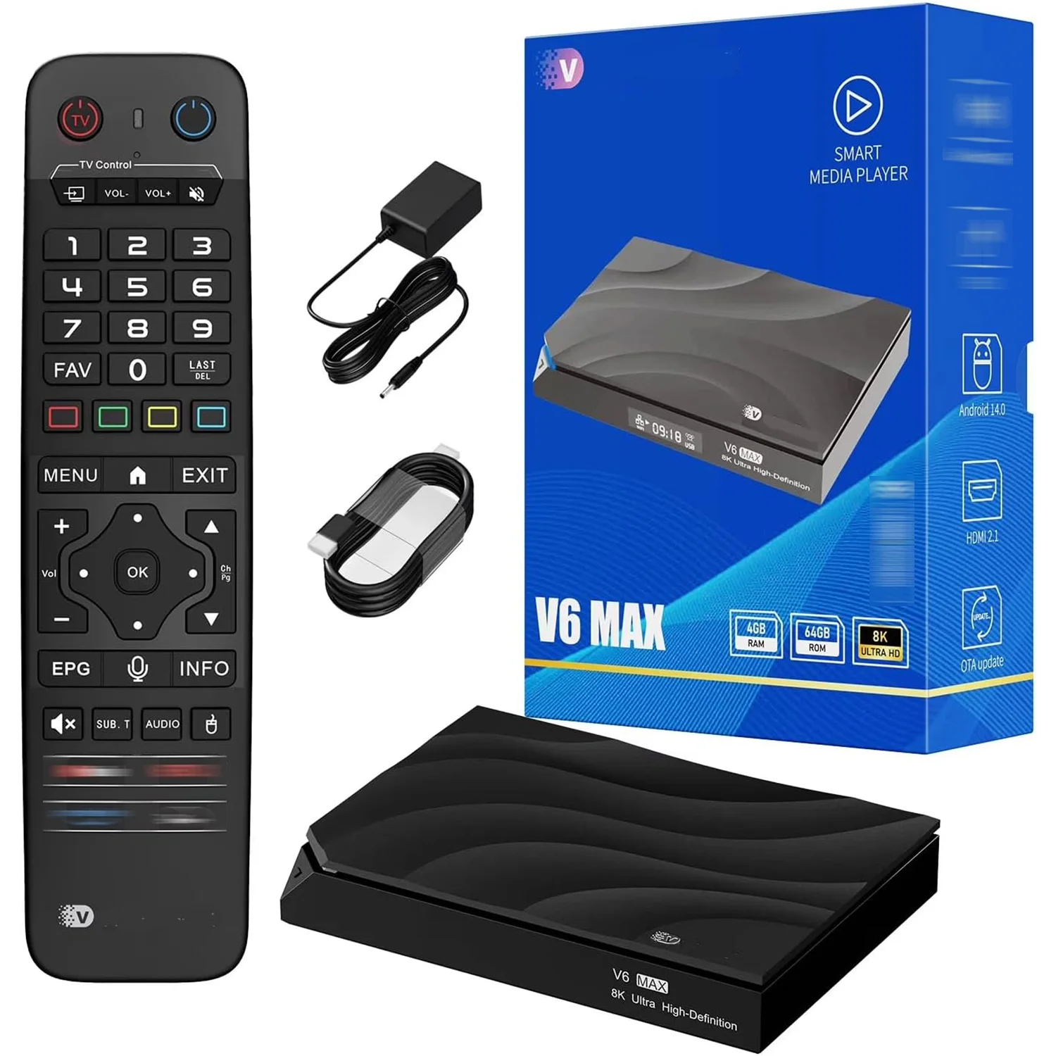 2026 vSeeBox V6 Max Android 14 | Authorized Seller |  4G+64G ROM
