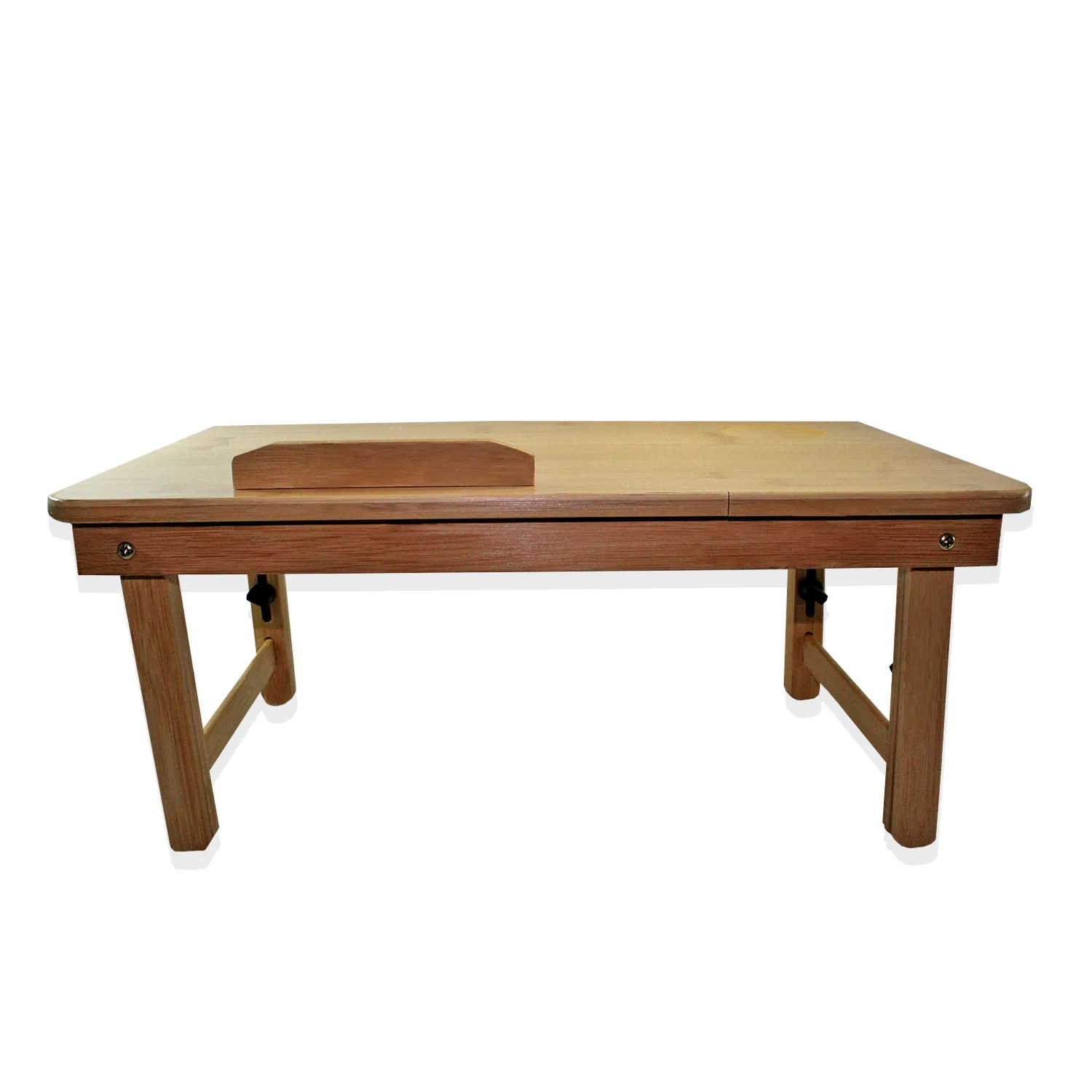 طاولة كمبيوتر محمول من الخيزران قابلة للتعديل الارتفاع والإمالة، حامل كمبيوتر محمول قابل للطي، مكتب محمول، صينية سرير للإفطار