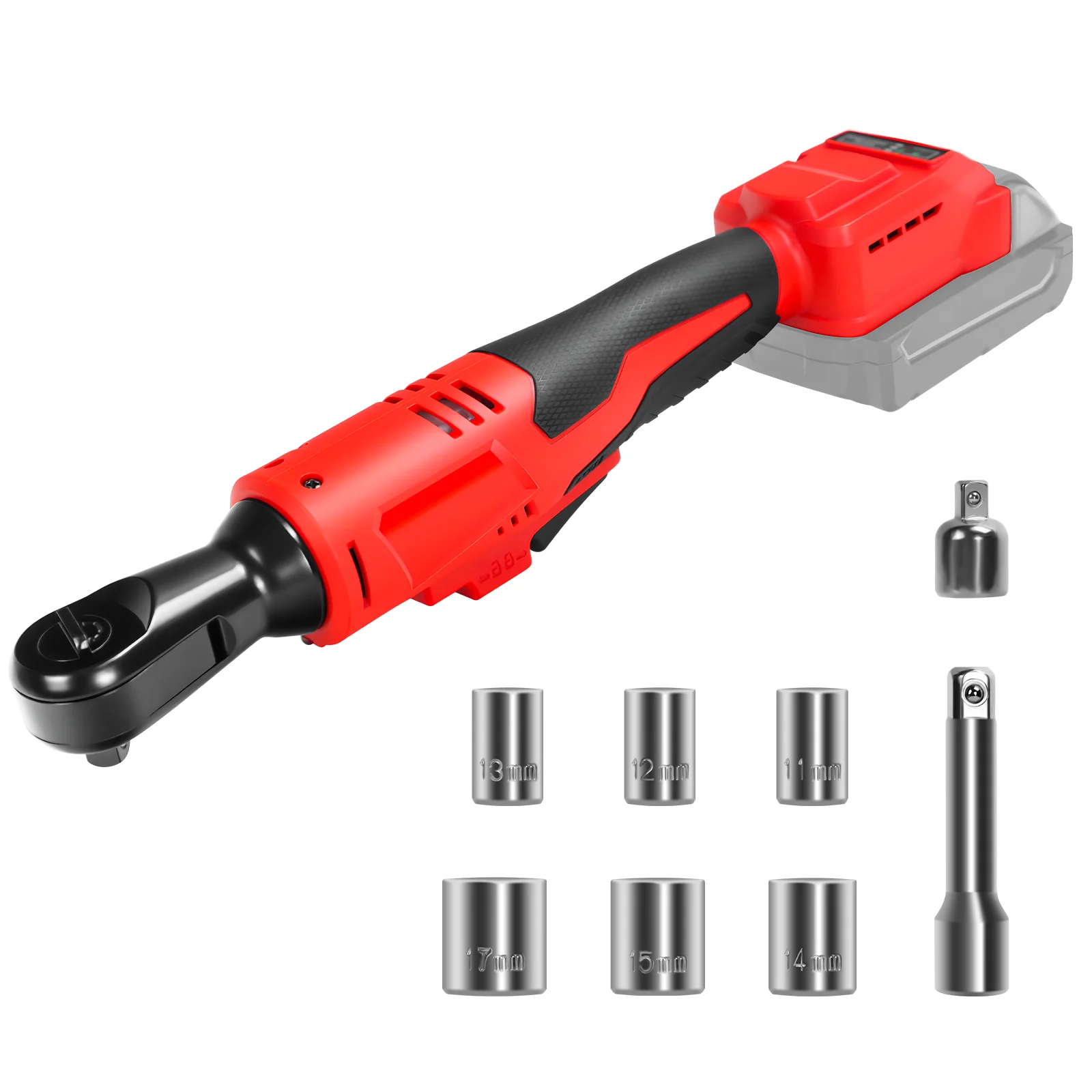 Brushless Electric Ratchet Wrench Set 3/8" 300RPM Variable Speed Wrench Impact Driver Power Tool for Milwaukee 18V Battery