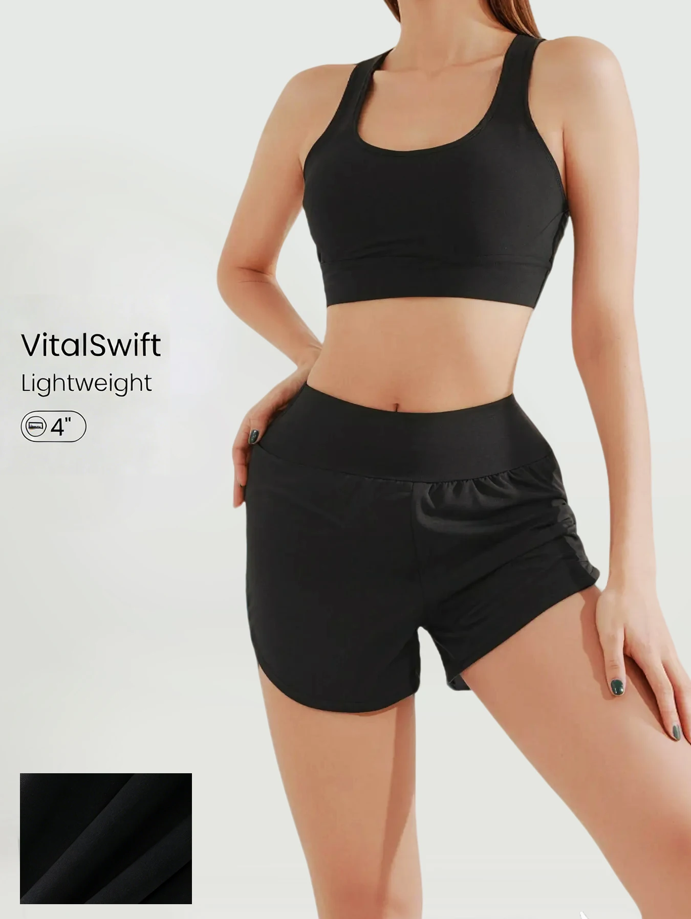 

2-in-1 Shorts for Sports Yoga Breathable Fabric Suitable for Exercise And Yoga Practice