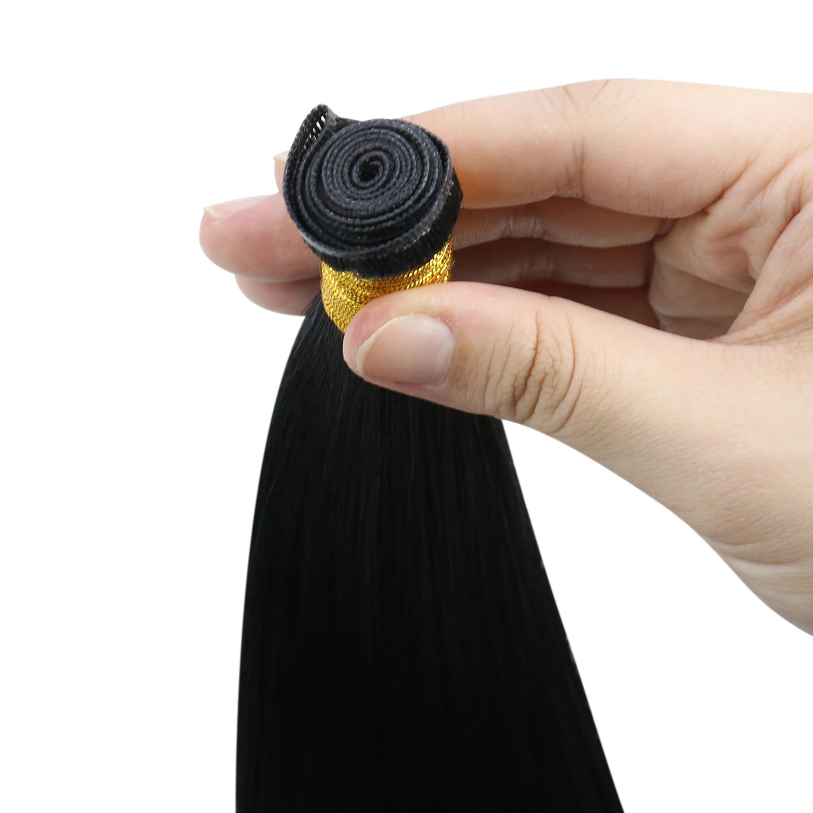 Moresoo عبقرية لحمة خياطة في ملحقات اليد تعادل لحمة وصلات شعر شعر الإنسان ريمي للنساء 16-22 بوصة رقيقة نسج الشعر #3