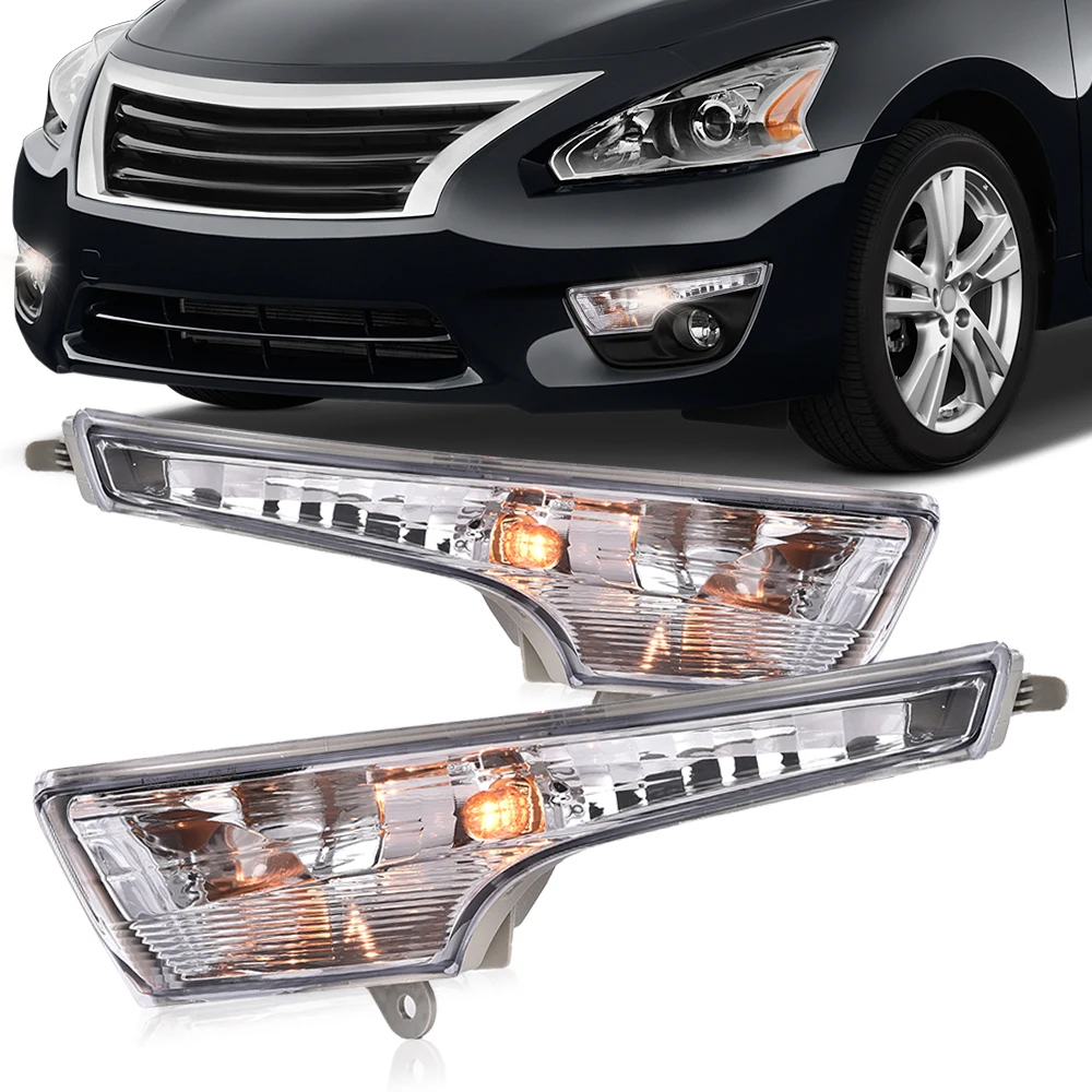 

Front Turn Signal Light Plastic Lens 2X Fit for 2013-2018 Nissan Altima New Left & Right Waterproof Snowproof Dustproof