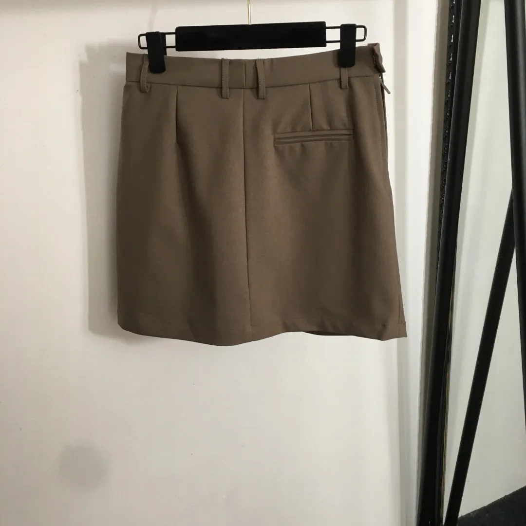 

25 New Fashion Casual Pleated Suit Two-Color Short Skirt