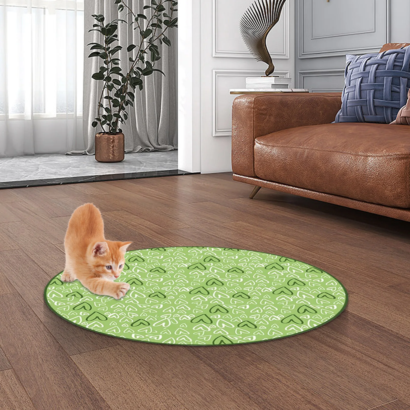 Cat Ball Hunting Exercise Mat Simulate Cat Interactive Hunting Toy Indoor Cat Exercise Mat Boredom Relief Cat Toy For Kittens