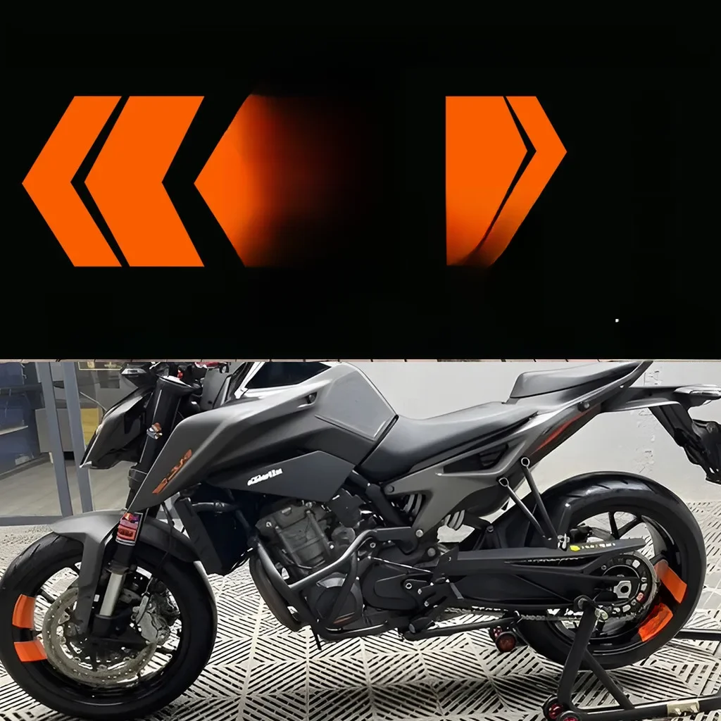 Naklejki na koła motocykla naklejki piasty gotowe do wyścigu na taśmie pasek naklejka na felgę dla KTM 1290 790 Super książę — 2