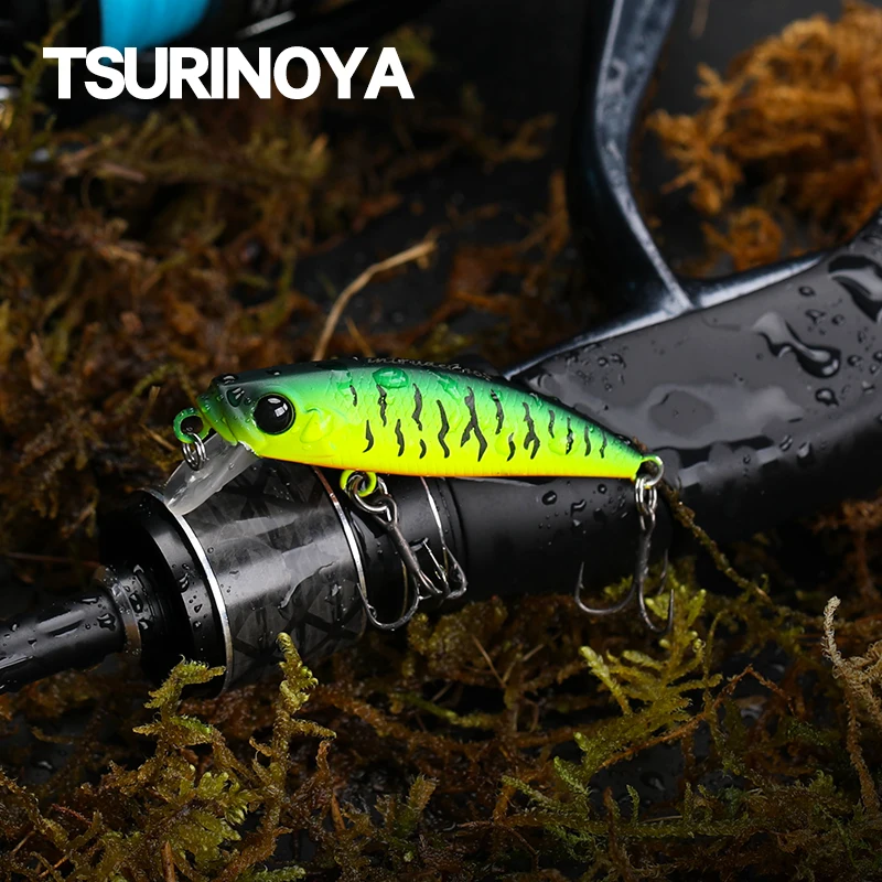 TSURINOUA 46S 46mm 5g Bait Finesse Sinking Minnow Fishing Lure Jerkbait Intruder Trout Light Game Hard Bait Rockfish Swimbait