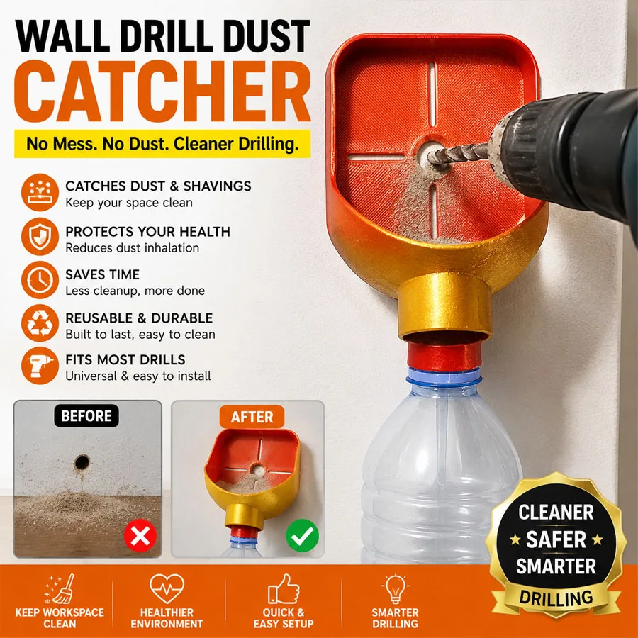 New Electric Drill Beverage Bottles Dust Cover Impact Hammer Dust Collector Drilling Dustproof Devices Power Tools Accessories