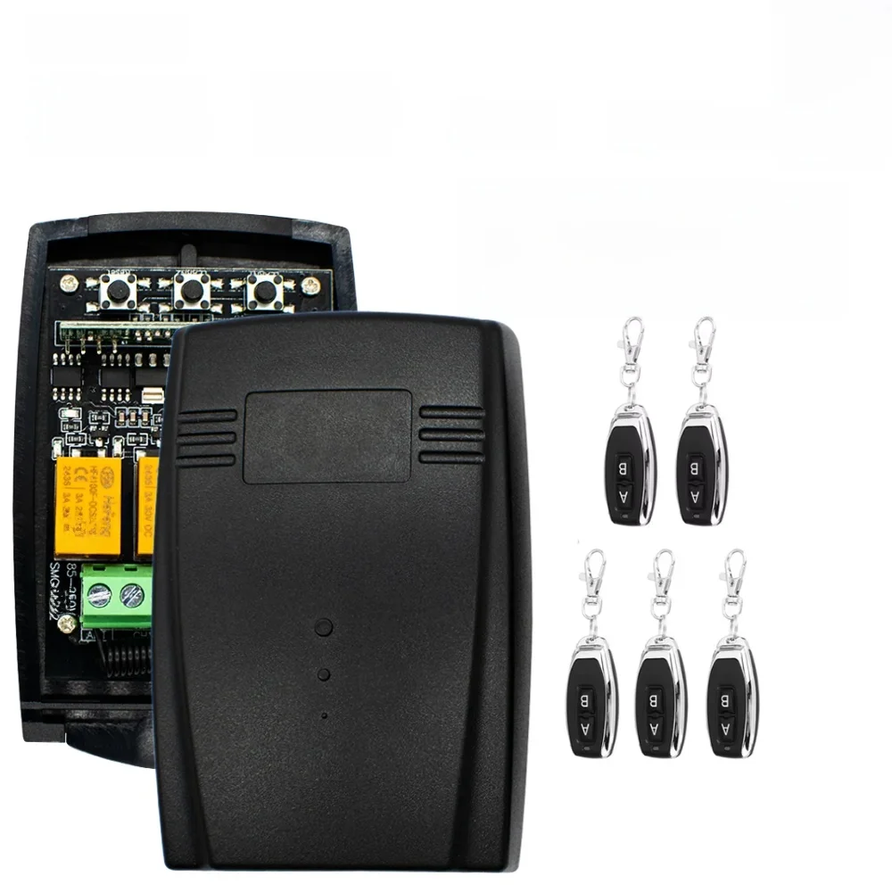 ZIGBEE Tuya Universal Garagentoröffner 2CH 433 Empfänger 220 V 7-250 V für festen Rolling-Code-Controller funktioniert mit Gateway
