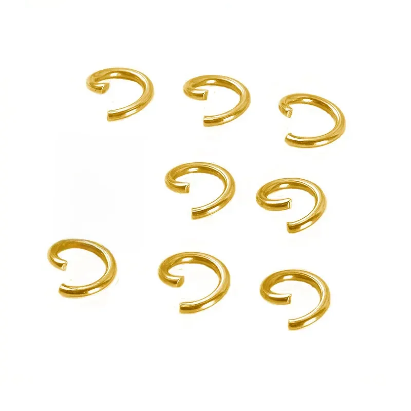 100 stks Groothandel Rvs Vacuüm PVD Open Ringen Ketting Antiallergische Unfading DIY Mode-sieraden Lood/Nickle Gratis - afbeelding 2