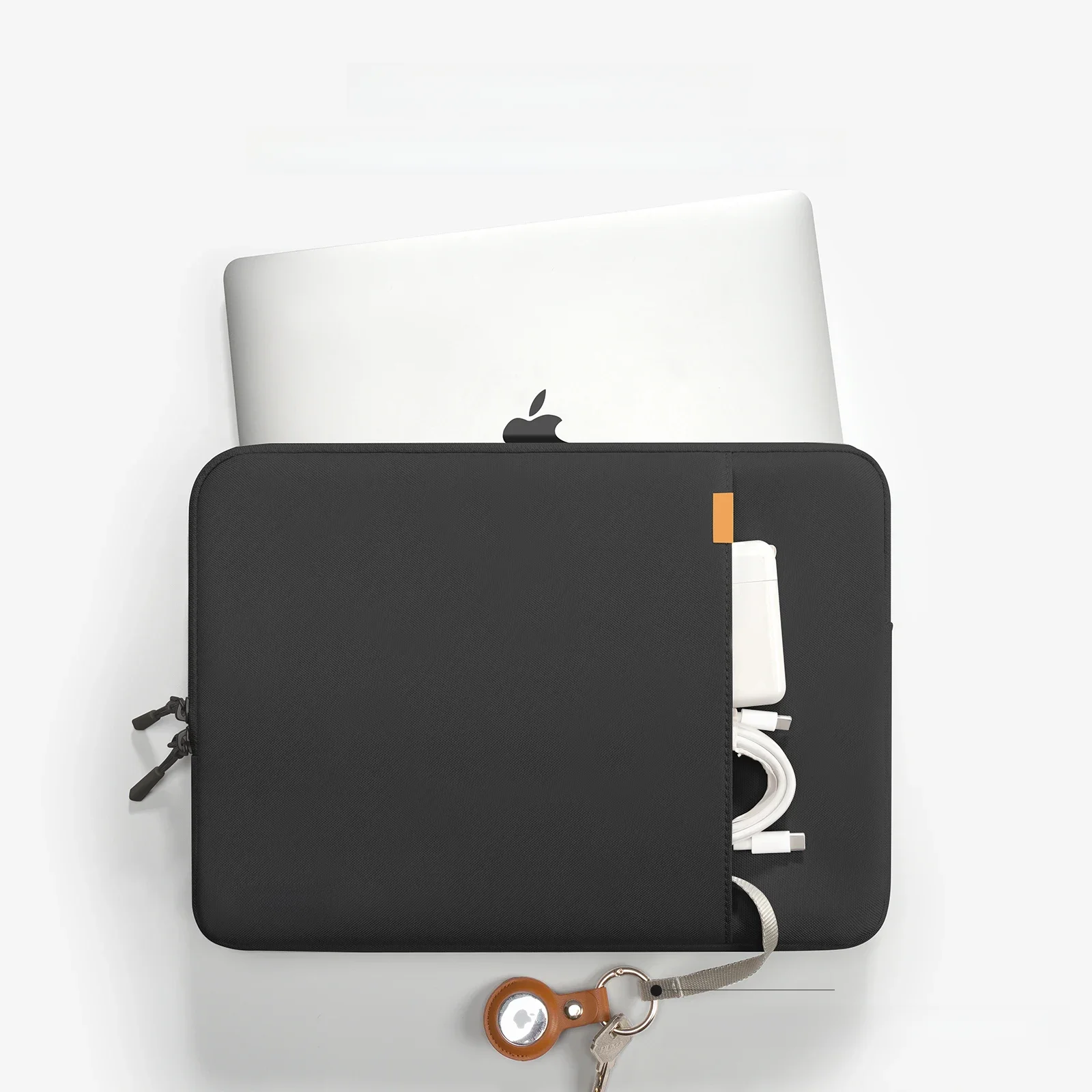 Torby na laptopy, pokrowce 13 14 15.4 15.6 16 cali, etui do przenoszenia Macbook Pro Air M1 M2 13.3, biznesowe torby na komputer, akcesoria. — zdjęcie produktu 7