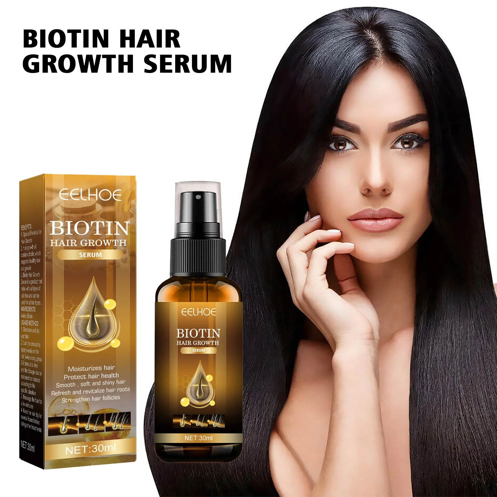 Biotina spray de crescimento c - Beard Oil Growth avaliação e preço