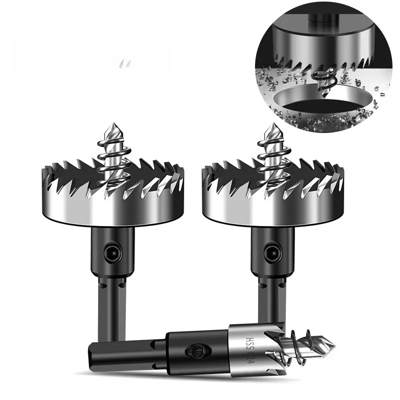Gatenzaagset 12-100 mm harde metalen boren Zware gatopener Gatsnijder voor metaal Roestvrij staal Ijzer Hout Kunststof enz. - afbeelding 2