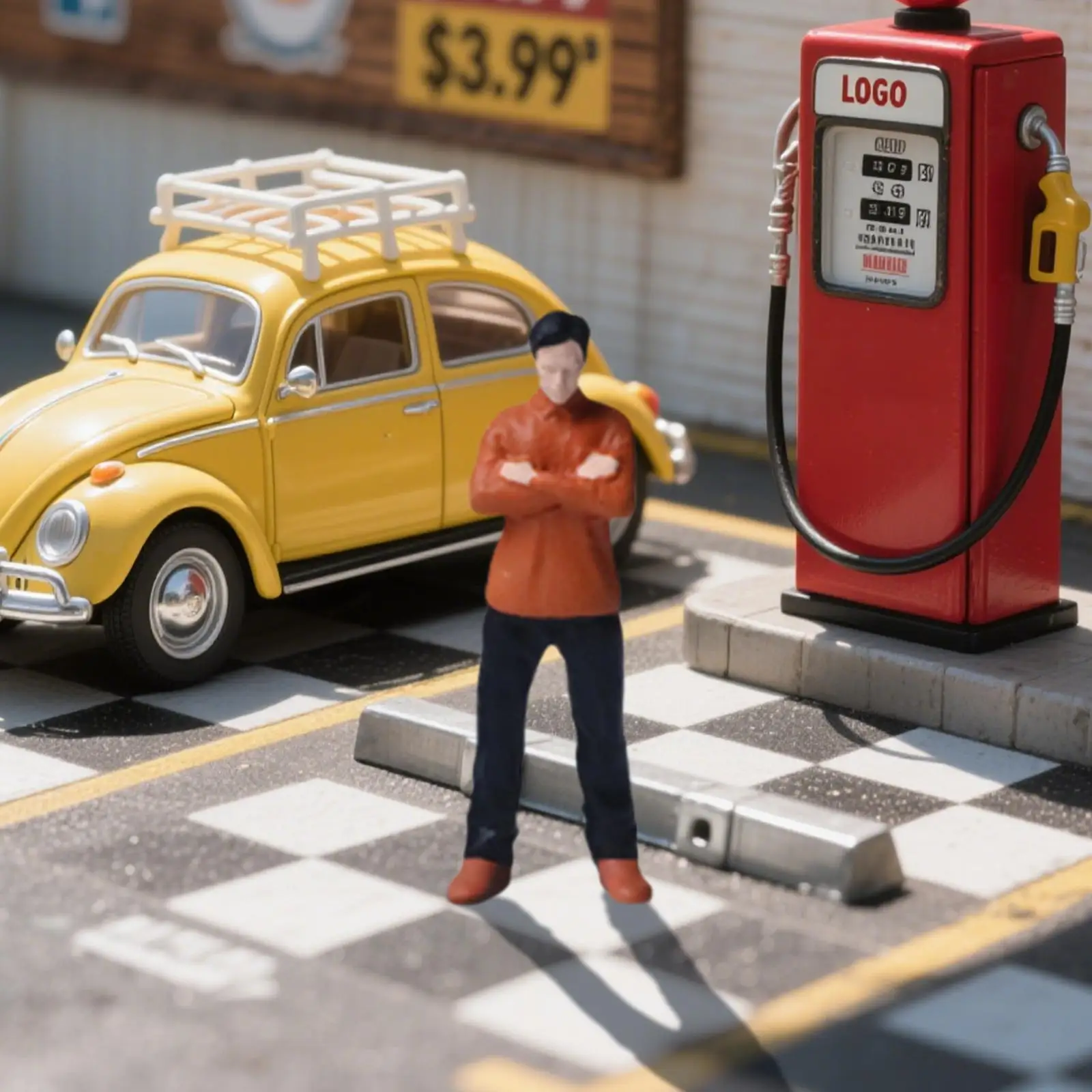 1/64 Diorama-Figuren, Szenenlayout, Display, kleine Menschen, Modell, Miniaturfiguren für Geschenke, DIY-Projekte, Puppenhaus-Dekorationen