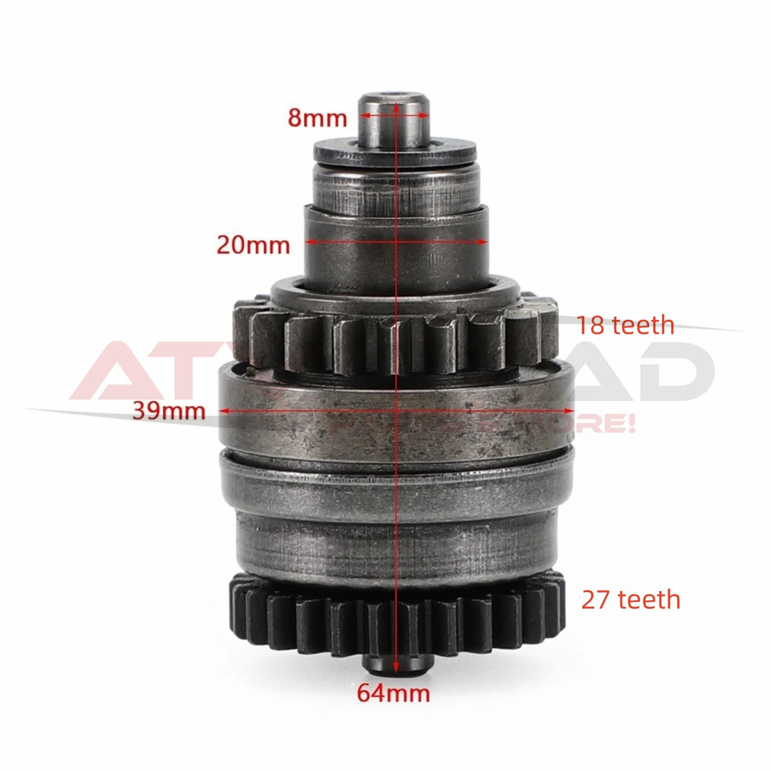 18T/27T Starter Drive Bendix Gear for KTM EXC XC 200 250 300 Husaberg Husqvarna TE 250 300 55140026100 55140026000